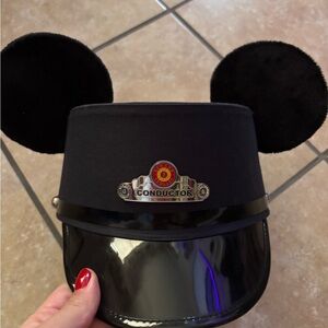 Black Conductor Hat with Iconic Ears